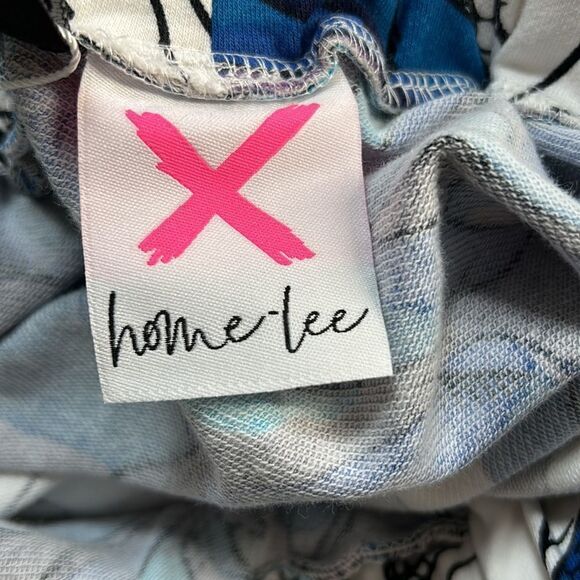 𝅺home-lee Midi Blue Peony Print Skirt 8-10 Medium NWT - Picture 5 of 7